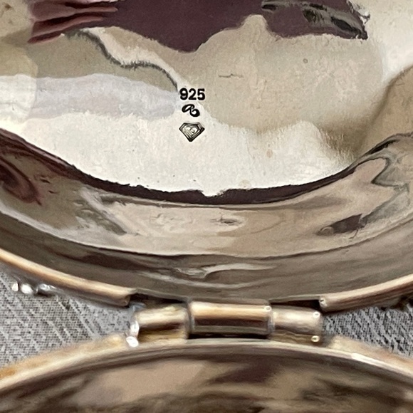 Marcasite and Pearl Silver Locket and Ornament - Picture 7 of 12